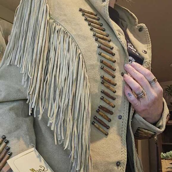 Scully Women's Beaded And Lace Fringe Jacket - Brand New - tags intact. - Picture 2 of 4